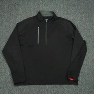 Zero Restriction Pullover Mens Large Black Tour Series Quarter Zip Stretch